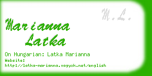 marianna latka business card